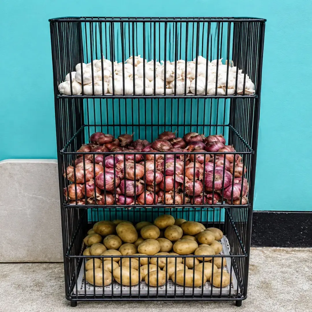 Pyaz Stand ৩ লেয়ার পেঁয়াজ-আলু স্টোরেজ রেক(১ পিস) - Image 1