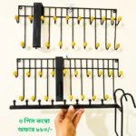 ৩ পিস কম্বো সেট [ ১৯ হুক ডোর স্ট্যান্ড ২ পিস এবং গ্রিল  হেঙ্গার স্ট্যান্ড ১ পিস ]